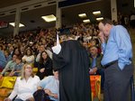 Camille with her parents at her Graduation from Utah State University