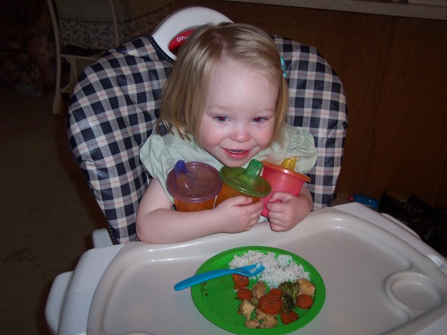 Emma hoarding drinks