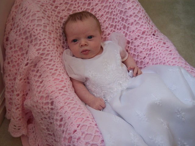 Sarah in her blessing dress