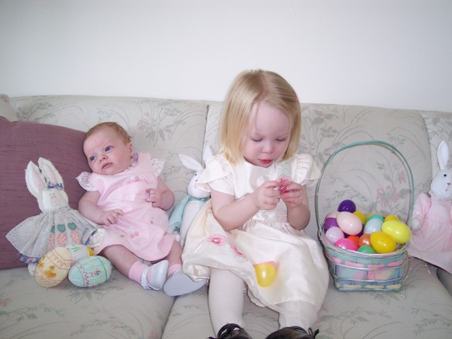 Sarah and Emma on Easter