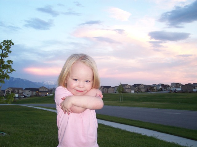 Emma outside