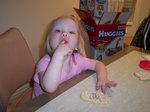 Emma making sugar cookies