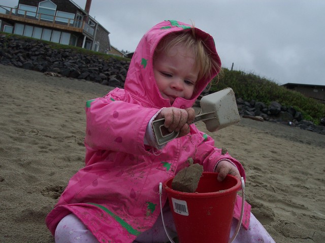 Sarah on the Tolovana Park beach