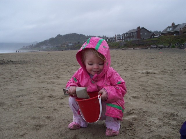 Sarah on the Tolovana Park beach