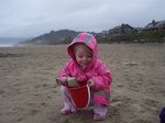 Sarah on the Tolovana Park beach