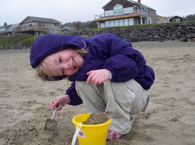 Emma on the Tolovana Park beach