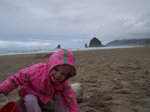 Sarah on the Tolovana Park beach