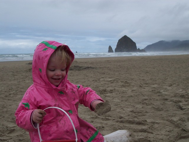 Sarah on the Tolovana Park beach