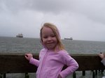 Emma by the Columbia River in Astoria