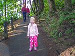 Emma on the Multnomah Falls trail