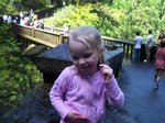 Emma on the Multnomah Falls trail