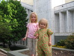 Emma and Sarah at the Portland Temple
