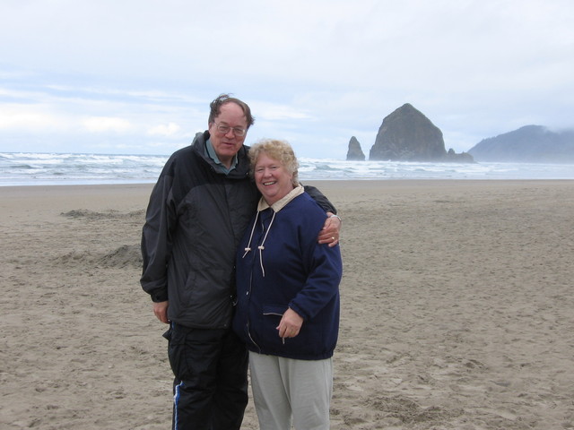 Gary and Barbara on the Tolovana Park beach