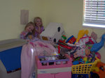 Emma and Sarah's Toy Pile
