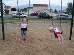 Emma and Sarah at the park