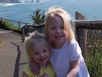 Emma and Sarah at Cape Meares