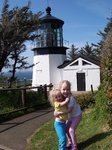 Emma and Sarah at Cape Meares