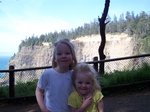 Emma and Sarah at Cape Meares