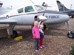 Emma and Sarah at Air Force Museum