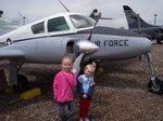 Emma and Sarah at Air Force Museum