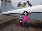 Emma and Sarah at Air Force Museum