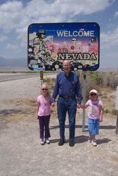 Sarah and Emma with Grandpa