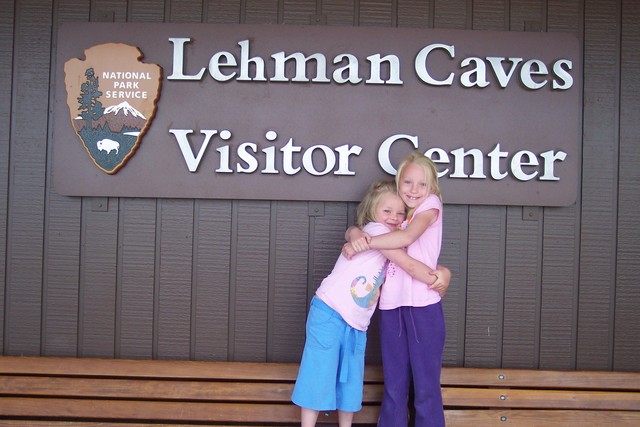 Emma and Sarah at Lehman Caves