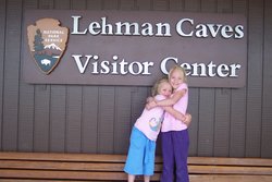 Emma and Sarah at Lehman Caves