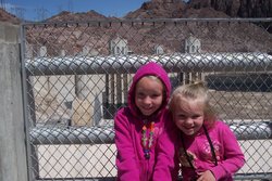 Emma and Sarah at Hoover Dam