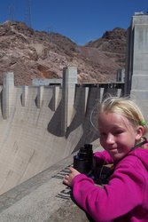 Emma at Hoover Dam