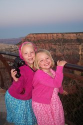 Sarah and Emma at the Grand Canyon