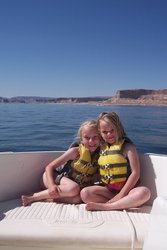 Emma and Sarah at Lake Powell