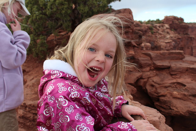 Sarah at Dead Horse Point