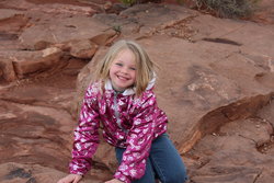 Sarah at Dead Horse Point