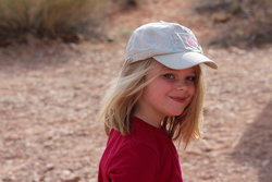 Sarah on the Little Wild Horse Canyon Trail