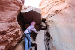 Emma on the Little Wild Horse Canyon Trail