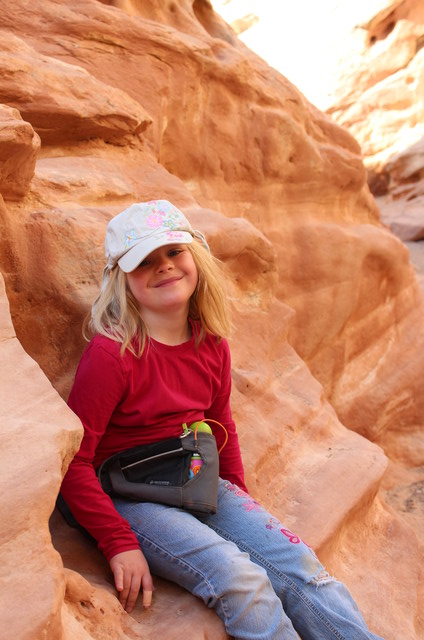 Sarah on the Little Wild Horse Canyon Trail