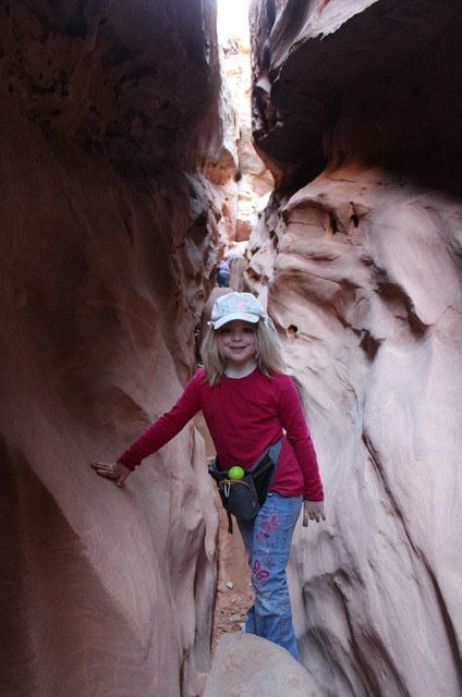 Sarah on the Little Wild Horse Canyon Trail