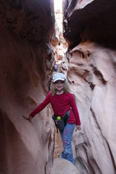 Sarah on the Little Wild Horse Canyon Trail