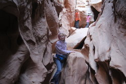 Emma on the Little Wild Horse Canyon Trail