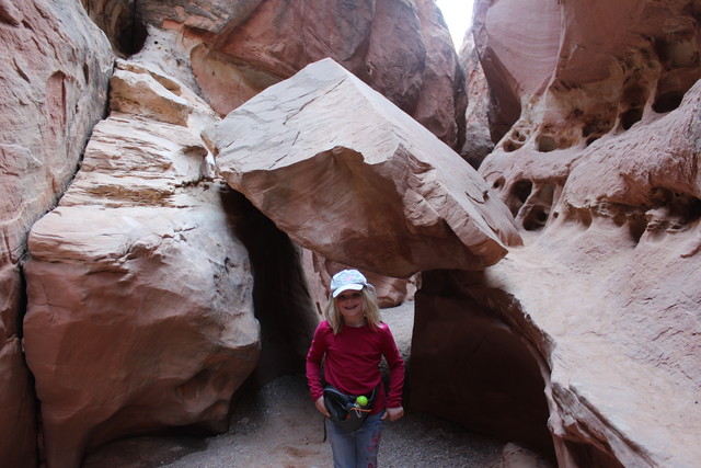 Sarah on the Little Wild Horse Canyon Trail