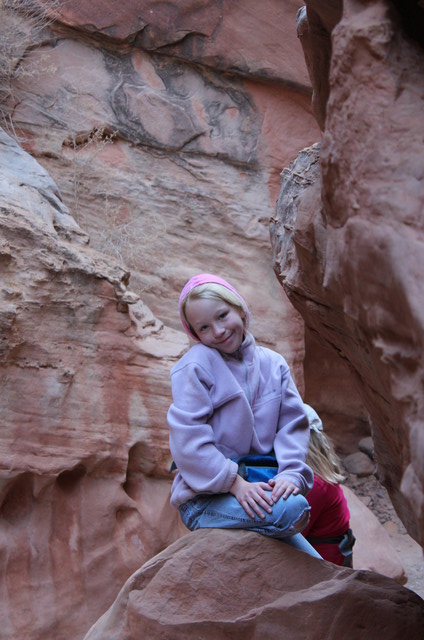 Emma on the Little Wild Horse Canyon Trail