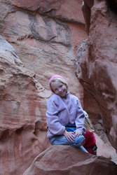 Emma on the Little Wild Horse Canyon Trail