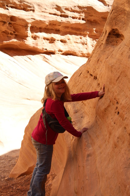 Sarah on the Little Wild Horse Canyon Trail