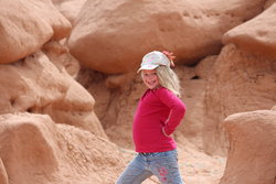 Sarah in Goblin Valley