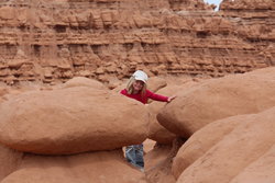 Sarah in Goblin Valley