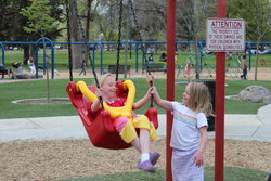 Emma and Sarah at Liberty Park