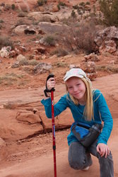 Emma on Delicate Arch Trail