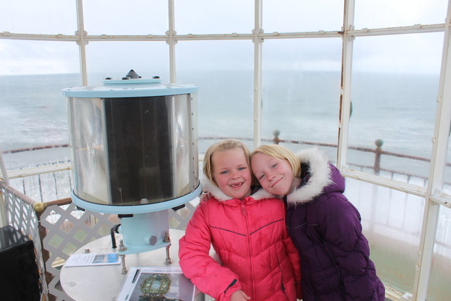 Emma and Sarah in North Head Lighthouse