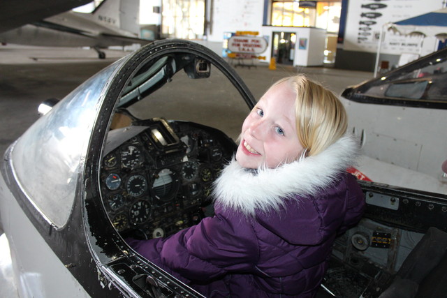 Emma at Tillamook Air Museum